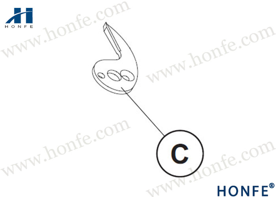 HONFE 은색 직물 톱니 부품 PN051739/PQO51730 보증 Fast/TP600/TP500